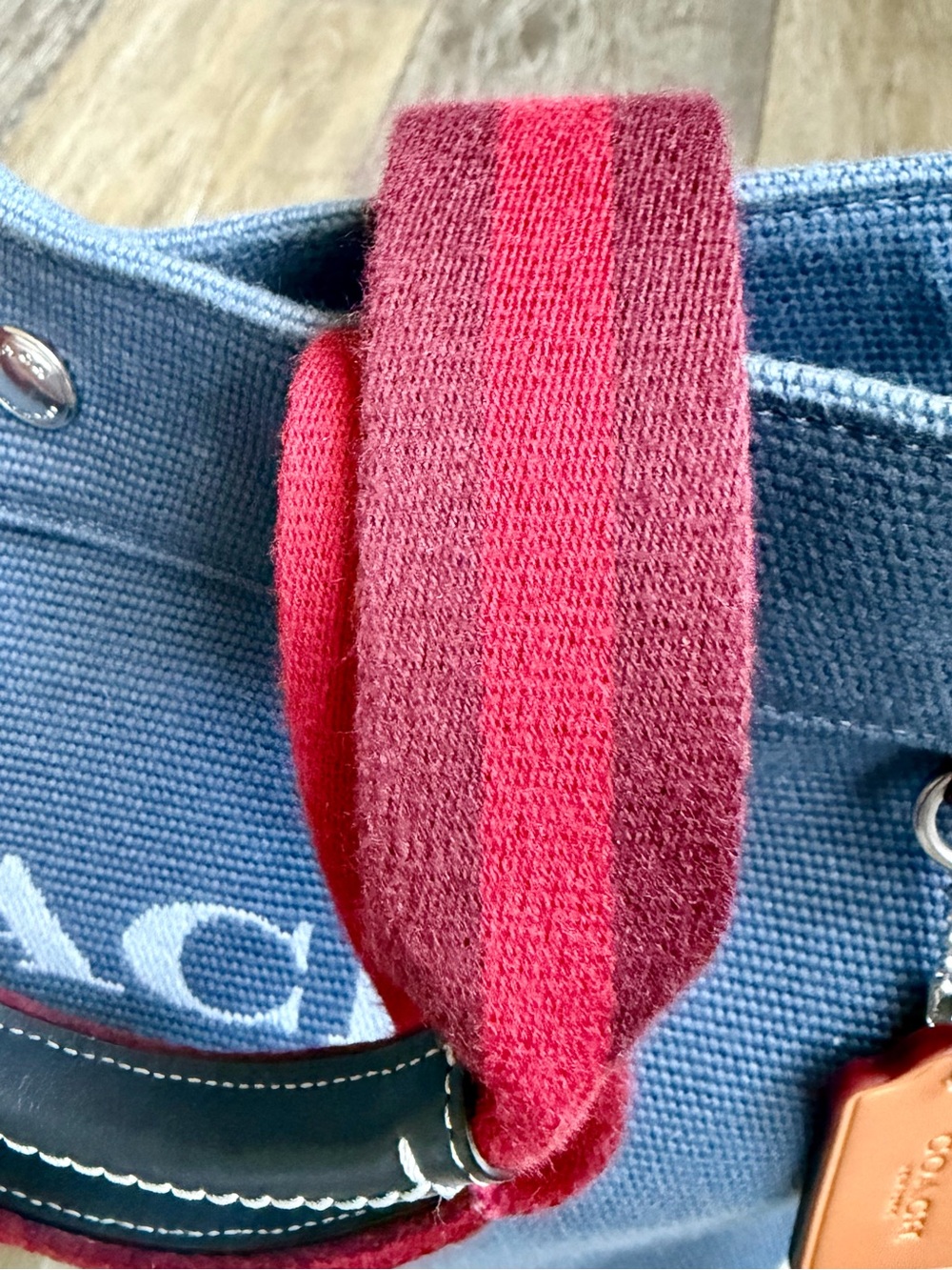 Coach Denim Tote - Picture 4 of 8